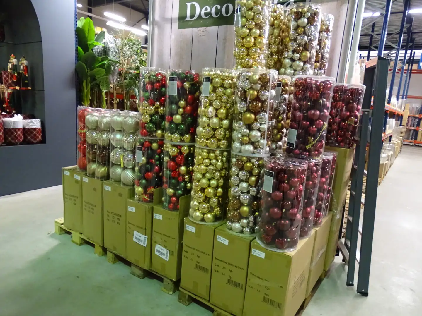 DecoFlora - Kerstballen in kokers